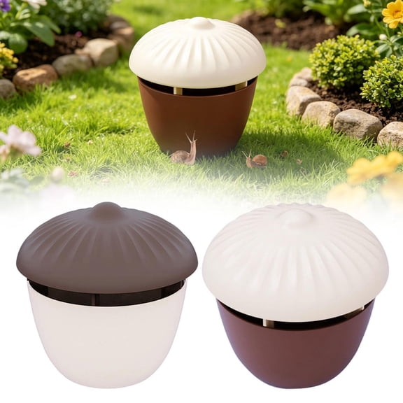Homelyt New Reusable Slug Trap and Snail Cage with Beer Bait Plastic Garden Snail Catcher Pet Safe for Outdoor Yard Slug Traps Gardeners