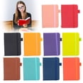 thumbnail image 1 of Homelyt Pocket Notebook A7 Mini Journal Hardcover College Ruled with Pen Holder Cute Memo Notepad for Women Daily Planner, 1 of 8