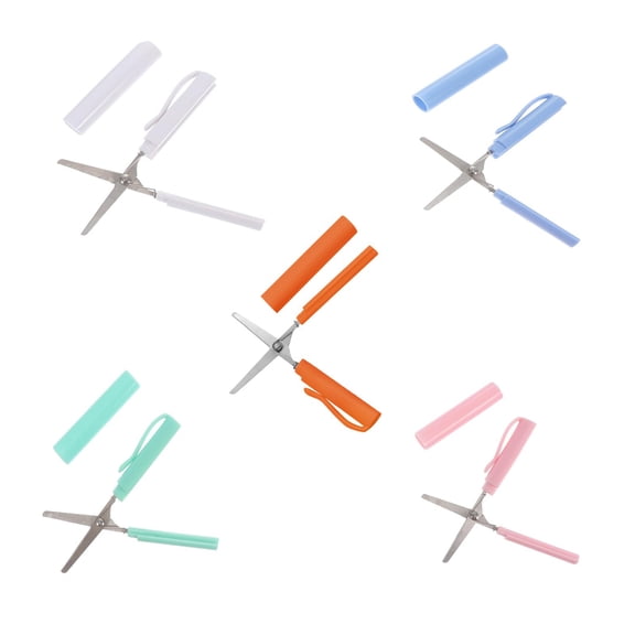 Homelyt Pocket Scissors Foldable Scissors Mini Travel Scissors Compact Letter Opener for Home Office Craft