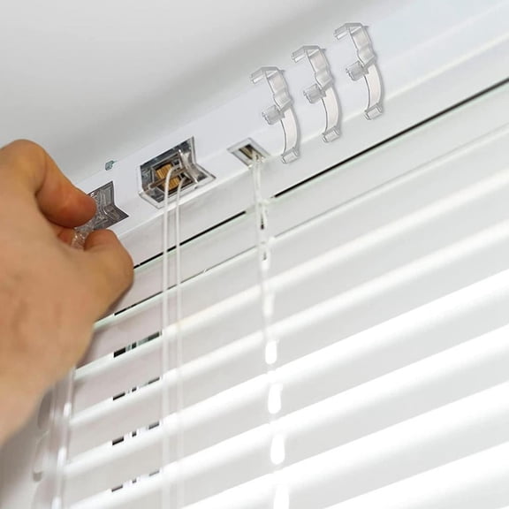 Homelyt Valance Clips for Blinds 1 Pack Plastic Blind Valance Clips Hidden Window Clips for Window Blinds Easy Installation Retainer Clips for Home Repair