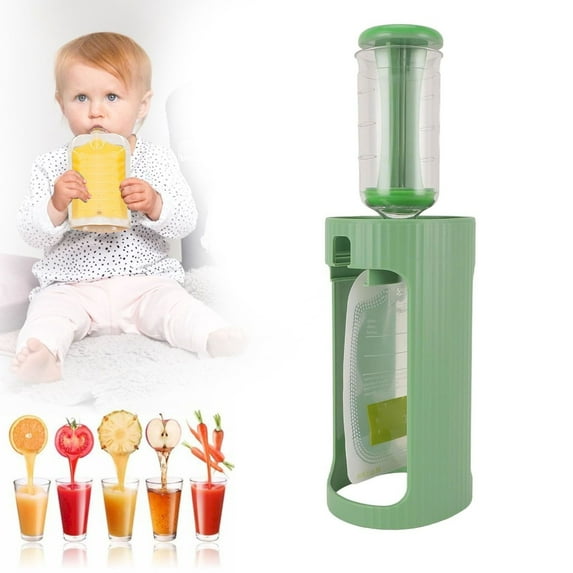 ZMKIAG Homemade Baby Food Pouch, Baby Food Storage Kids Squeezable Pouch, Reusable Baby Food Refillable Kit, 10pcs 118ml Baby Food Filling Maker for Baby Food Puree Storage and Snack Food Pouches