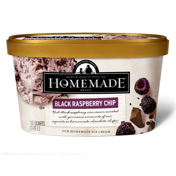 Homemade Brand Black Raspberry Chip Ice Cream
