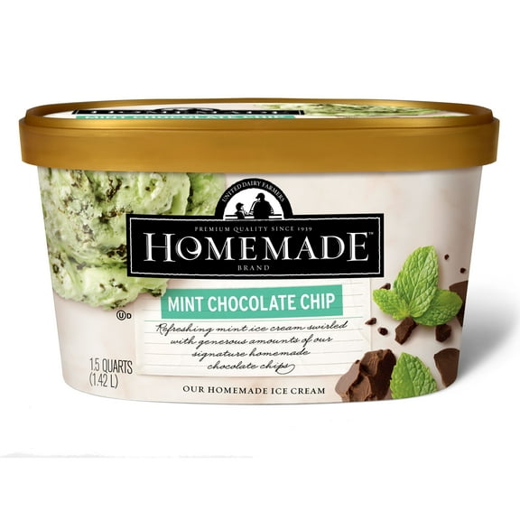 Homemade Brand Mint Chocolate Chip Ice Cream