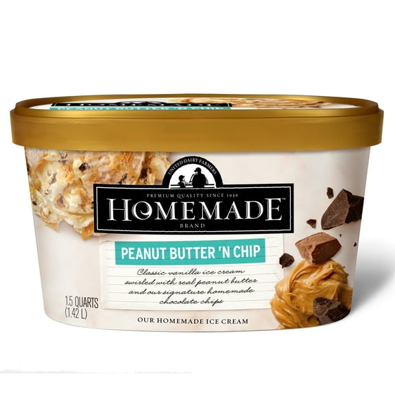 Homemade Brand Peanut Butter 'N Chip Ice Cream