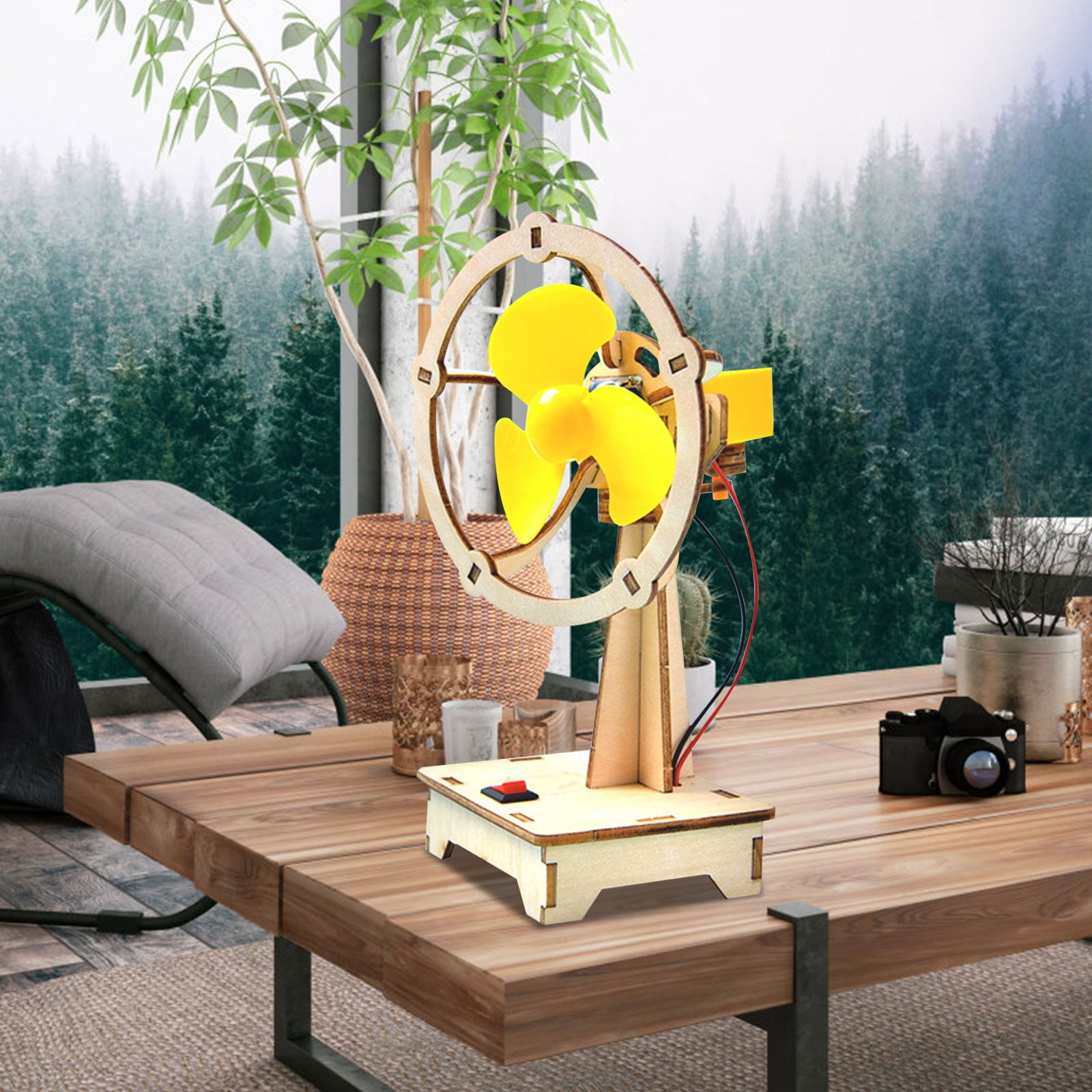 Homemade Fan Science And Technology Small Production Children's Puzzle