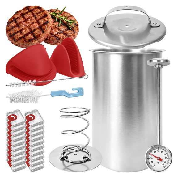 Homemade Ham Press Kit, with Thermometer Bags and Accessories VT1