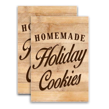Homemade Holiday Cookies (24" X 36") Vinyl Decal Only (Pack of 2) |Sign|Sticker|Poster