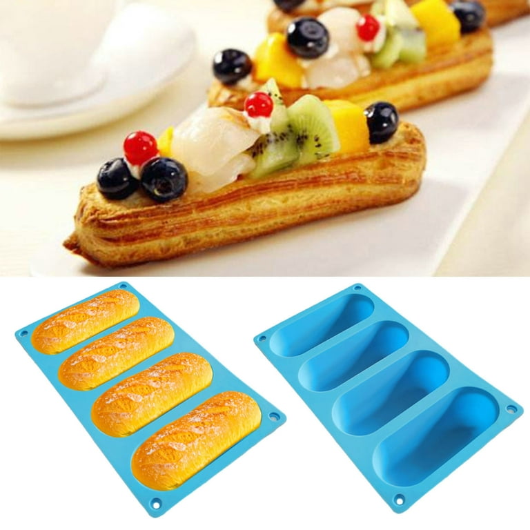 Silicone Mini Loaf Pans, Non-stick Easy Release Rectangle Mini Bread Pan,  Hot Dog Buns Mold, Flexible Bpa Free Silicone Baking Mold For Baking Bread,  Brownie, Cheesecake, Meatloaf, And, More, Kitchen Accessories 