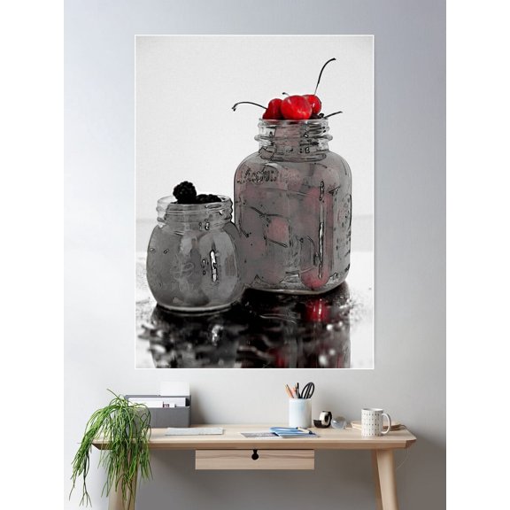 Homemade Jams And Preserves Poster Wall Art, Modern Wall Decor For Living Room Bedroom, 16x24 UNFRAMED
