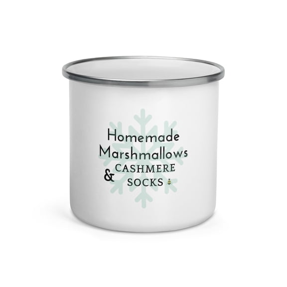 Homemade Marshmallows Enamel Mug