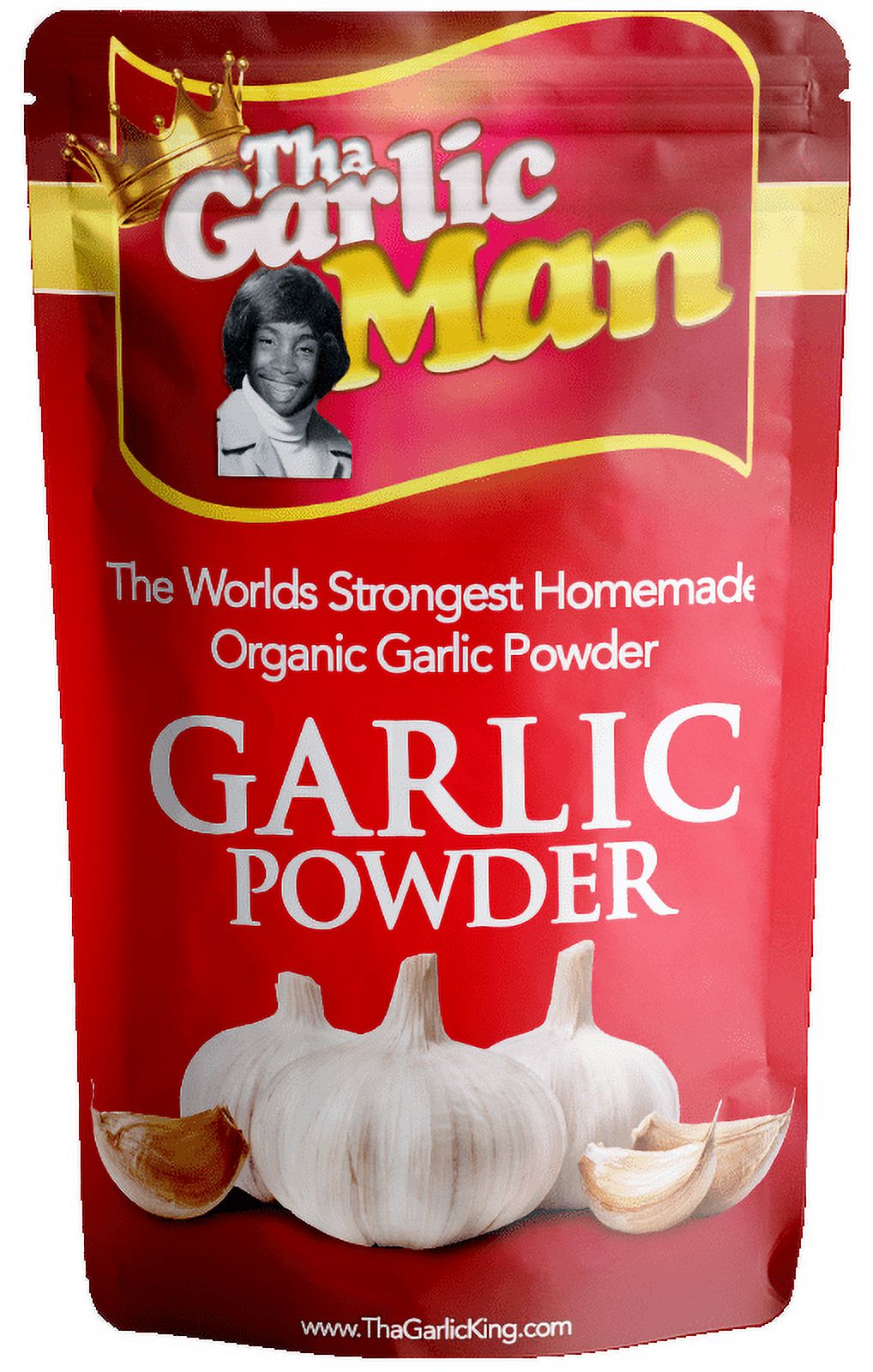 Homemade Organic Garlic Powder by Tha Garlic Man, 2.5 oz (Known as The