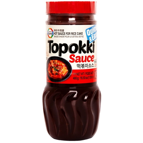 Surasang Tteokbokki Sauce for Mild Spicy Rice Cake Stir Fry, Korean Rice Cake Sauce, 16.93 Ounce