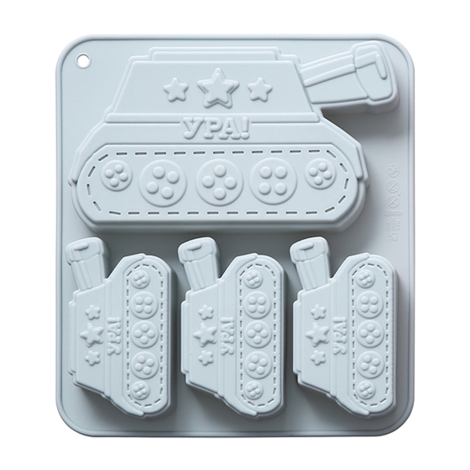 Verdental 4-Cup Tank Shaped Muffin Pans & Individual Baking Mold Pans ...