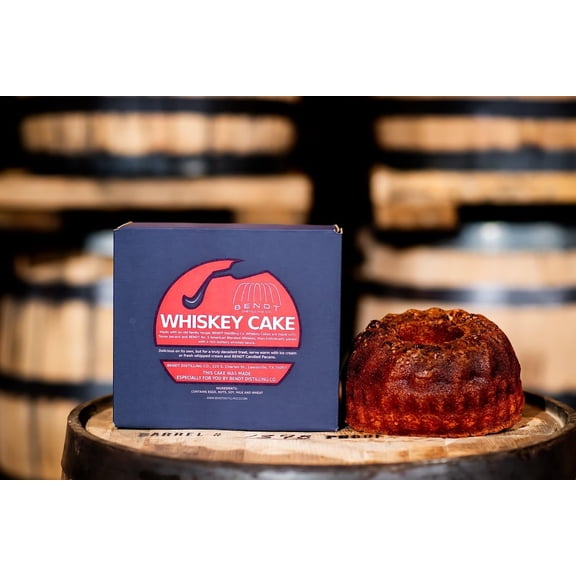 BENDT Texas Whiskey Cake, 48 oz., Ready-to-Serve, Perfect for Whiskey Lovers, Weddings, Anniversaries & Special Occasions, Gourmet Gift, Shipped Direct from BENDT Distilling Co.