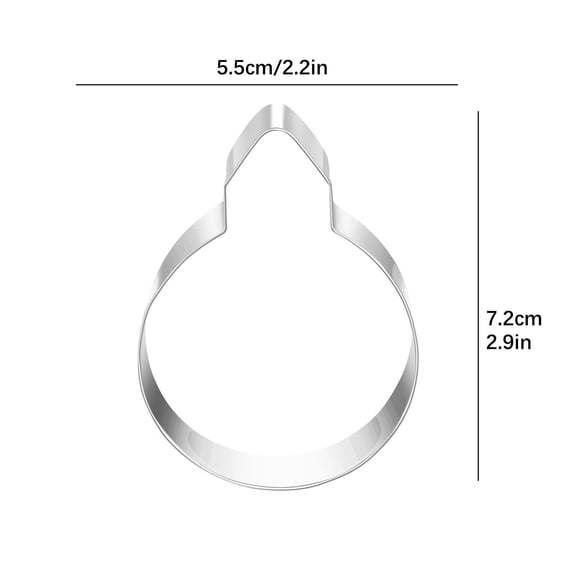 Homemade cookie baking,Cookie cutters,Food grade silicone Bomb Shaped Cookie Cutter-X