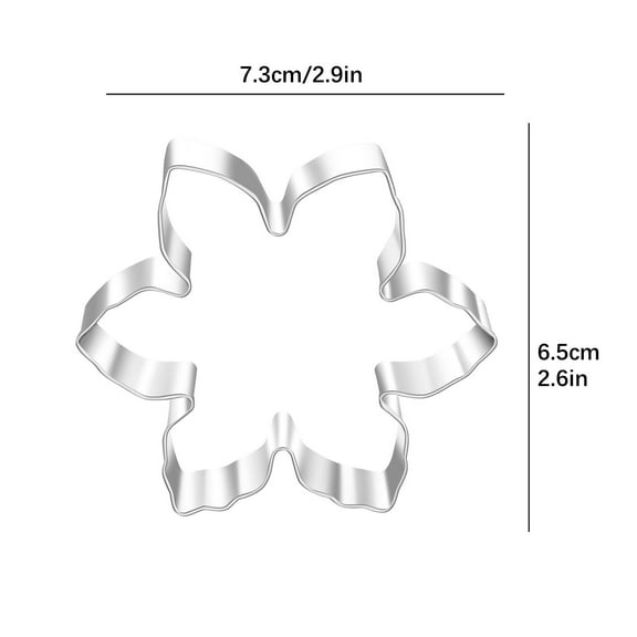 Homemade cookie baking,Cookie cutters,Food grade silicone Snowflake Cookie Cutter Style A-B