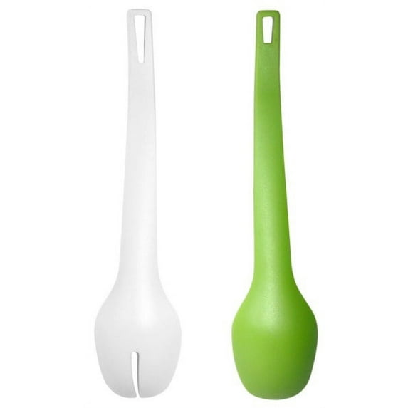 Homemaker 2-in-1 Attachable Plastic Salad Server Tongs