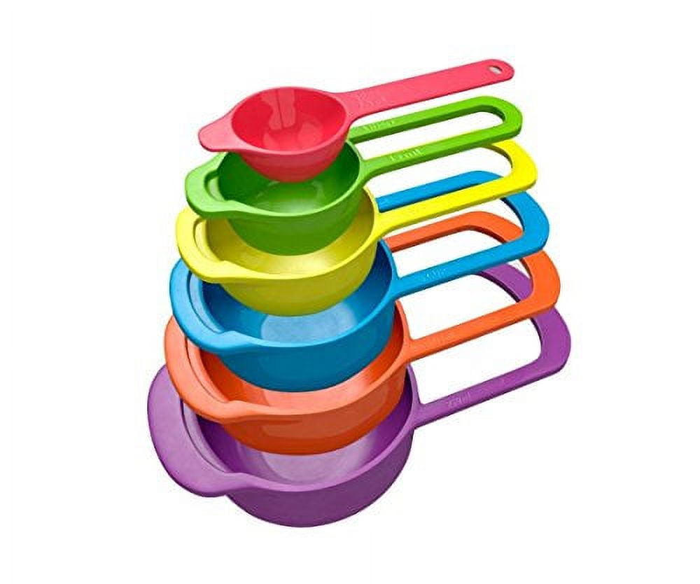 12pcs/set Multi Purpose Measuring Cups & Spoons Colorful Kitchen Measuring  Tools Durable Nesting Cups &Spoons For Dry And Liquid - AliExpress