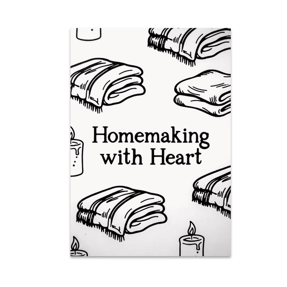 Homemaking with Heart Minimalist Art - Modern Decor for Homemakers - 13x19 Poster Print
