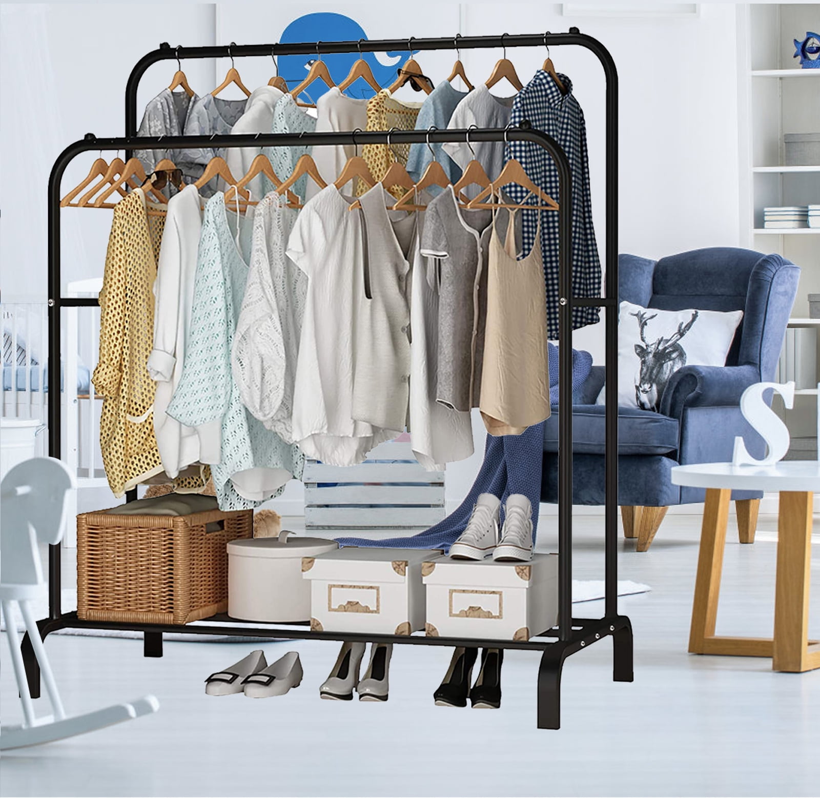 Clothes hanging rack for bedroom sale