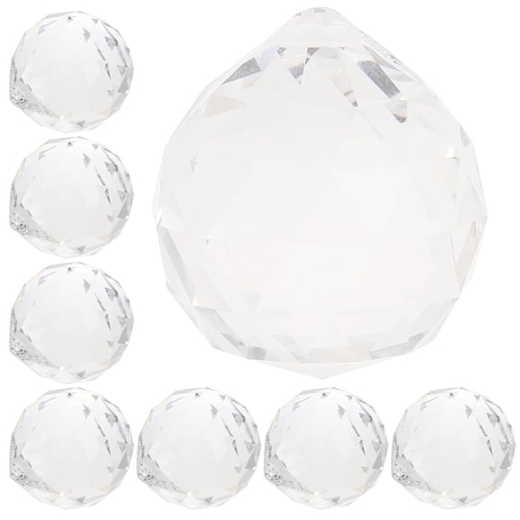 RENACLIPY Transparent Crystal Prisms for Chandeliers, Christmas Decorations, Home Decor, Window Hanging, and Crafts