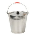 thumbnail image 1 of 1Pc Stainless Steel Bucket Household Water Bucket Multi-purpose Bucket with Lid, 1 of 6