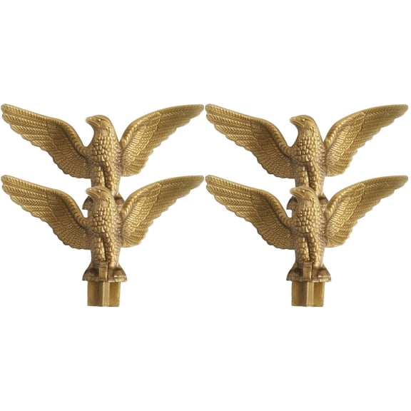 Homemaxs 4 pcs  Eagle Shape Flag Pole Top Decoration Outdoor Flag Pole Finial Ornament
