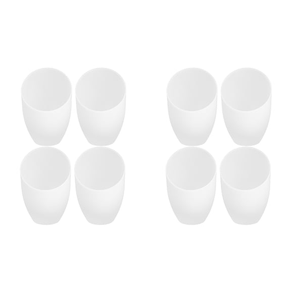 CHGCRAFT 6-Pack Plastic Lamp Shades - 1.65" Inner Diameter, White Horseshoe Shades For LED Floor Lamps