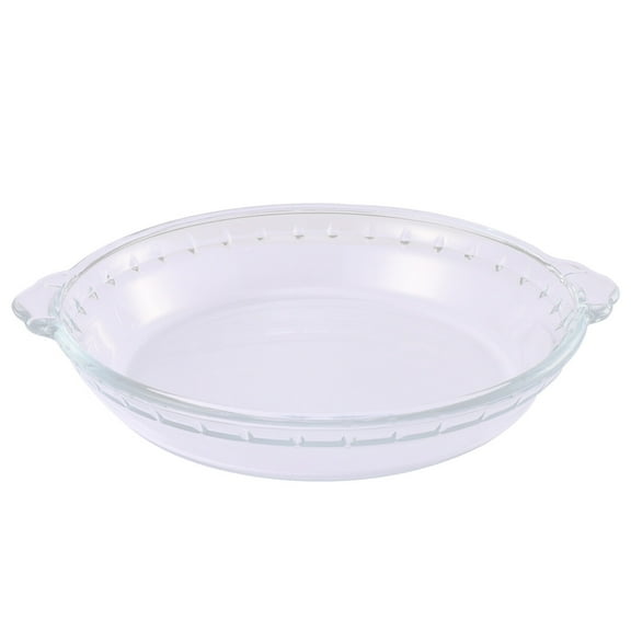 9 Inch Glass Pie Plate Pie Baking Dishes Transparent Microwave Oven Plate for Household Kitchen