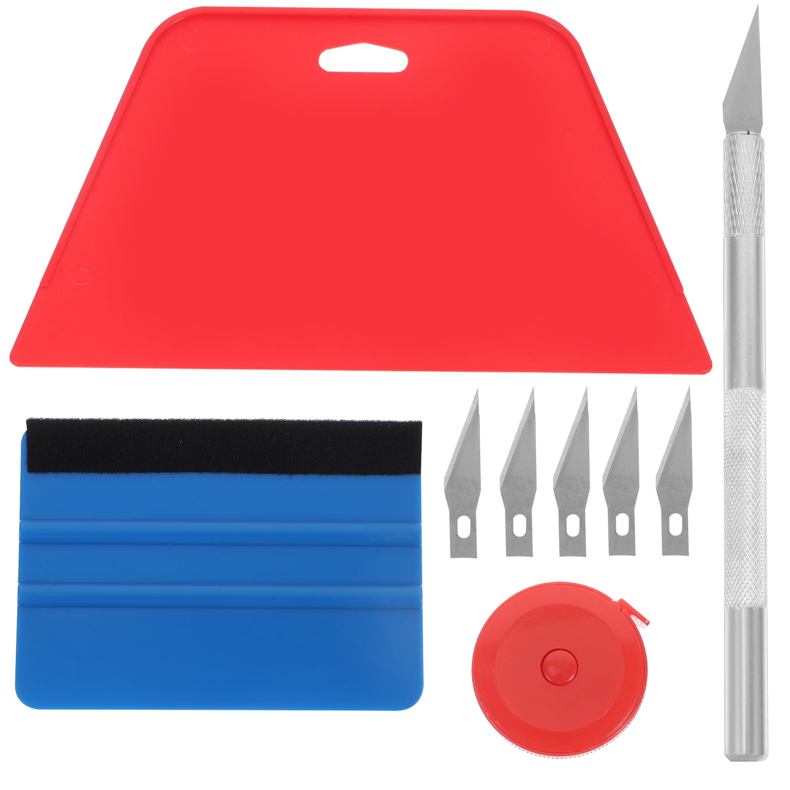 Homemaxs ABS, Steel, Aluminum Alloy, PVC Wallpaper Peel Stick Kit Backsplash Application Tools Smoothing Tool Kit