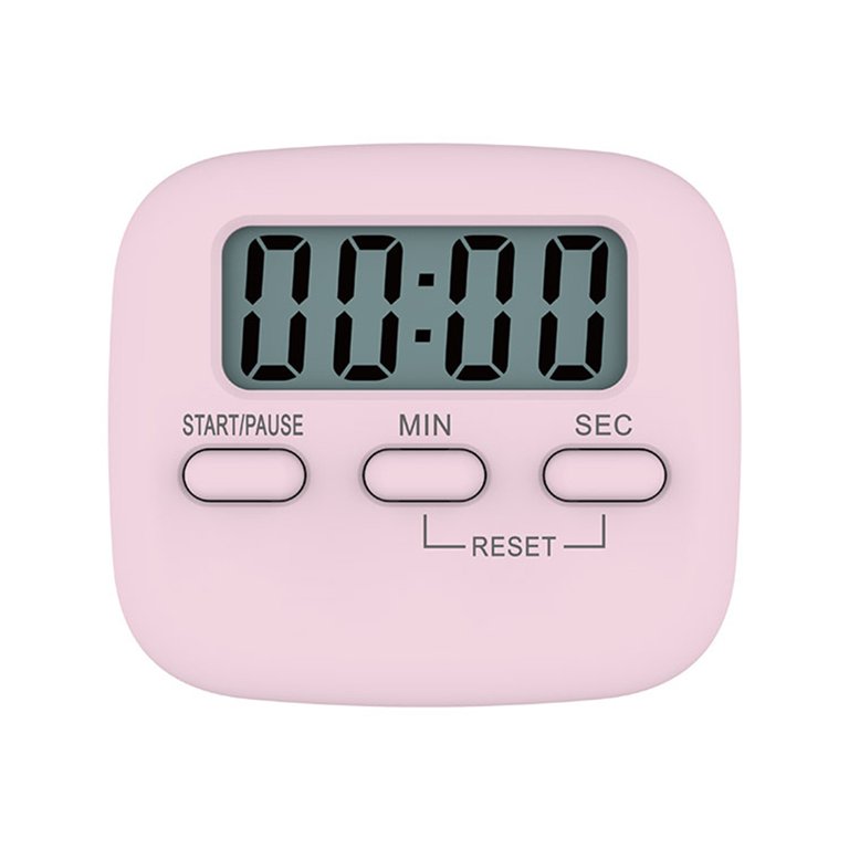 Taylor Kitchen Clip Timer with Magnet for Refrigerator Counts Up and Down  for School, Learning, Projects, and Kitchen Tasks