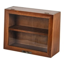 Homemaxs Display Shadow Box Cabinet Organizerstorage Wood Boxes Wall Case Shelves Cases Countertop Makeupwoodenfigure