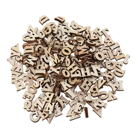 Homemaxs Letters Wood Alphabet Wooden Crafts Embellishments Shapes Blank Unfinishedletter Small Unpainted Mini Cutouts Craft