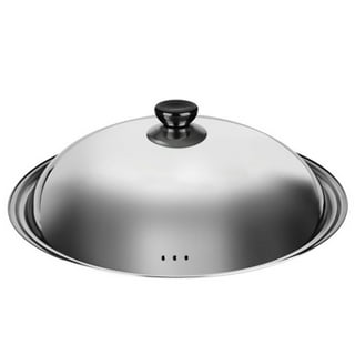 Universal Lid for Pots and Pans Skillets, Stainless Steel Pan Cover fit  Fits 8.2-12.5 Inch Cookware, Large Replacement Frying Pan Cover, Cast Iron
