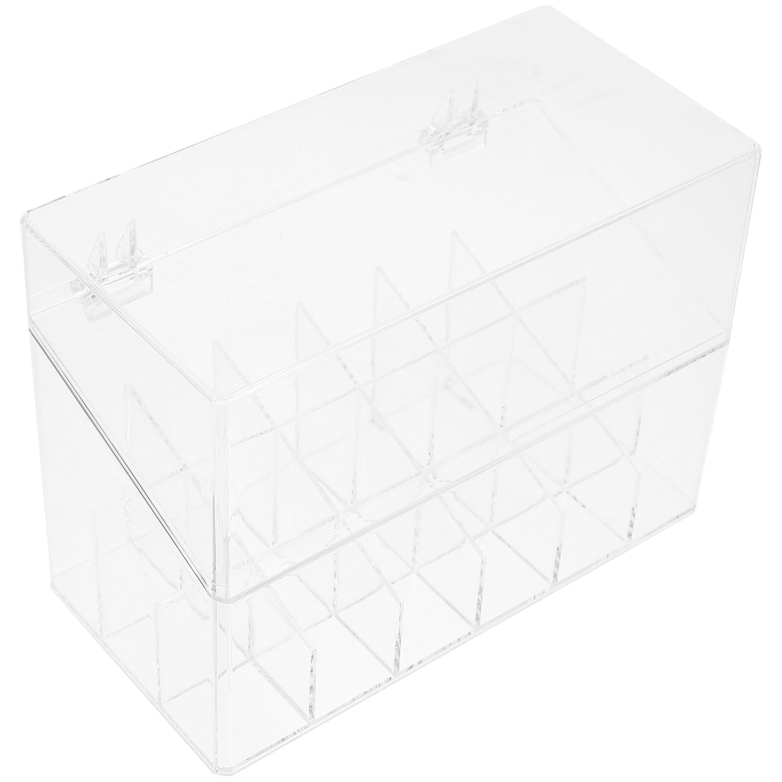 Homemaxs Litick Organizer With Lid Lip Gloss Holder Storage Case Makeup