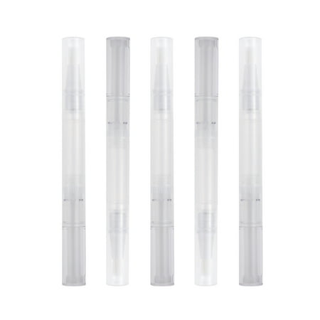 Homemaxs Oil Nail Pen Empty Pens Transparent Refillable Cuticle Polish Plastic Container Applicator Tube Bulk