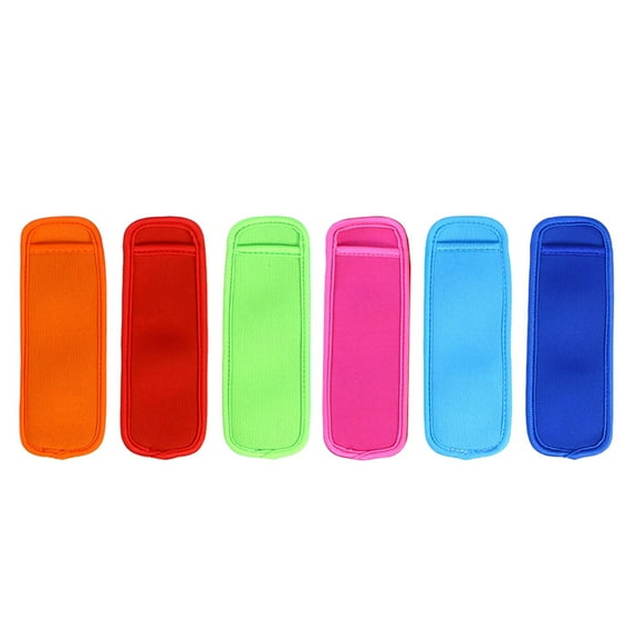 Homemaxs Popsicle Holders Ice Sleeves, Multicolor, 7.87" x 5.12" Inches, 0.25 lb, 6 Pieces