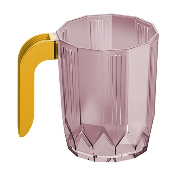 Homemoh Bathroom Glass Cup, Frosted Transparent Toothbrush & Toothpaste Holder, Mouthwash Tumbler Cup Drinking Mug Glassware