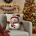 thumbnail image 1 of Homemoh Christmas Snowman Pillow Covers 18x18 inch , Christmas Decorations Cushion Covers, Xmas Pillow Covers, Pillowcases Throw Pillow Covers for Sofa Couch Home Decor, 1 of 6