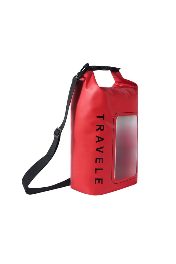 IP68 Waterproof Dry Bag, 5L - Roll Top Waterproof Pool Bag, Dry Bags for Kayaking Waterproof ,Large Waterproof Phone Pouch,Boating & Kayak Accessories Camping (Red 5L)