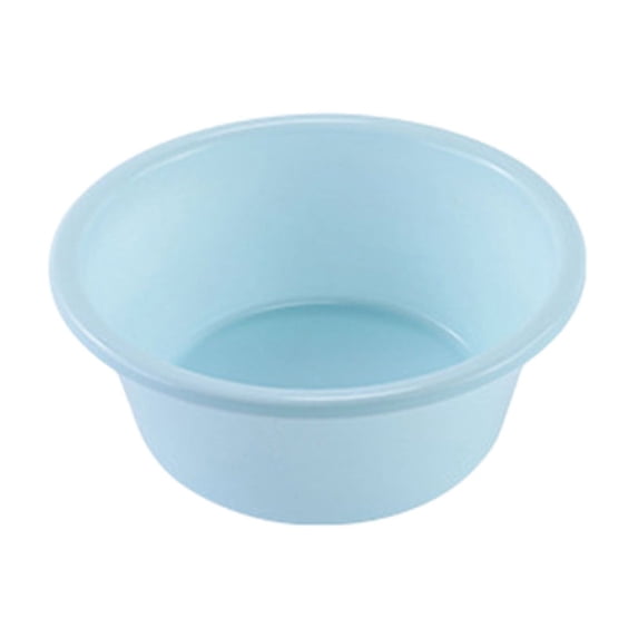 Homemoh Round Plastic Wash Basin, 5 Quart Camping Dishpan, Portable Vegetable Fruit Dish Tub, PP Small Multipurpose Washtub for Face Cleansing, Home Kitchen Sink Outdoor Indoor