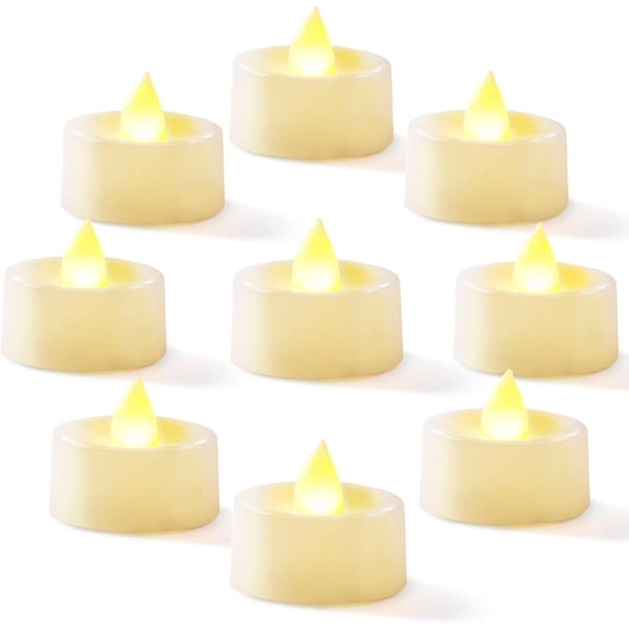 Homemory 24-Pack Flameless LED Tea Lights Candles Battery Operated, 200+Hour Fake Electric TeaLights for Votive, Halloween, Ofrenda, Diya, Wedding Centerpiece Table Decor, Funeral, Christmas