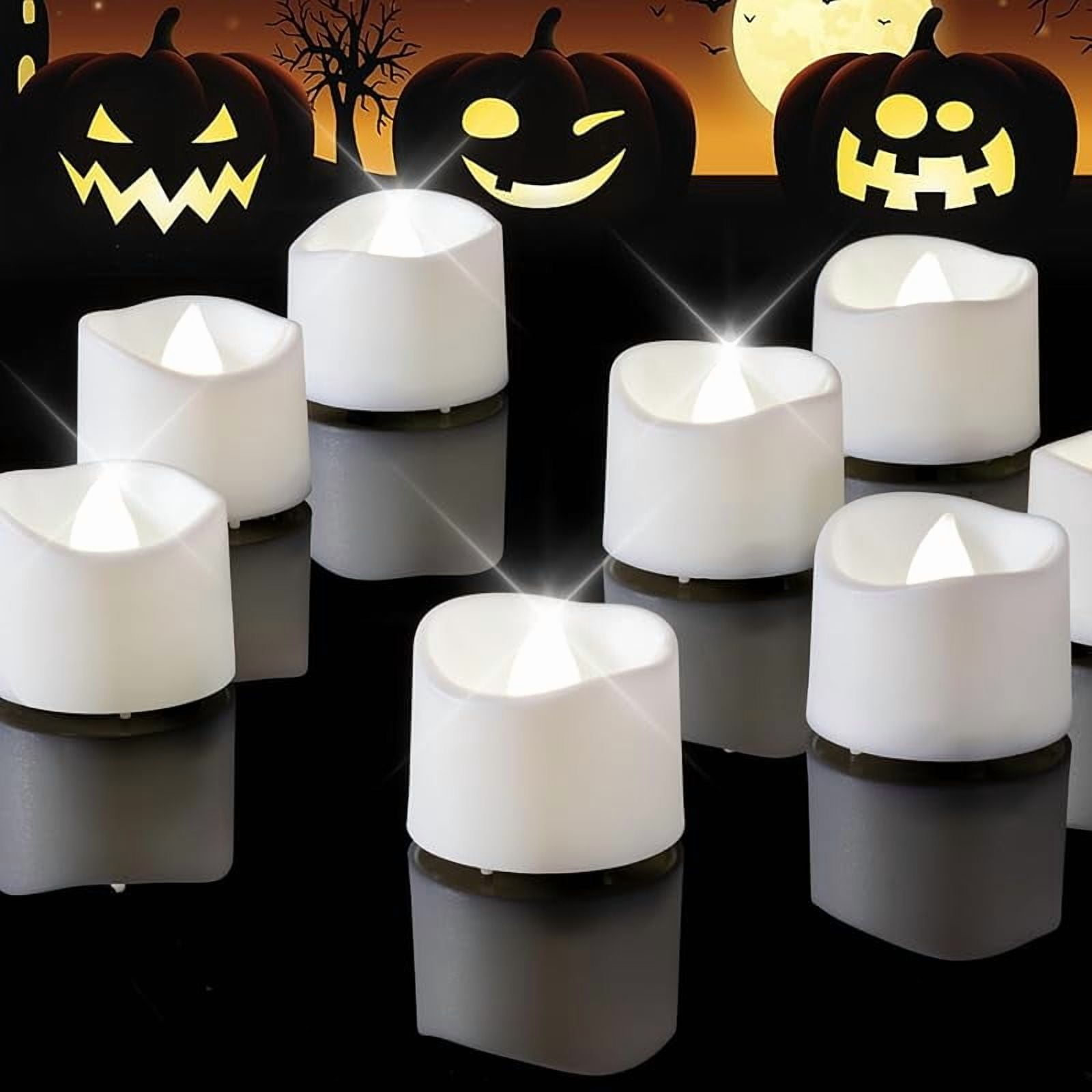 Homemory Candele a LED con stoppino 3D, a nido d'ape in vera cera, timer, telecomando a batteria, candele elettriche, decorazioni natalizie, 6 pezzi, 24 x 2,2 cm, colore giallo caldo