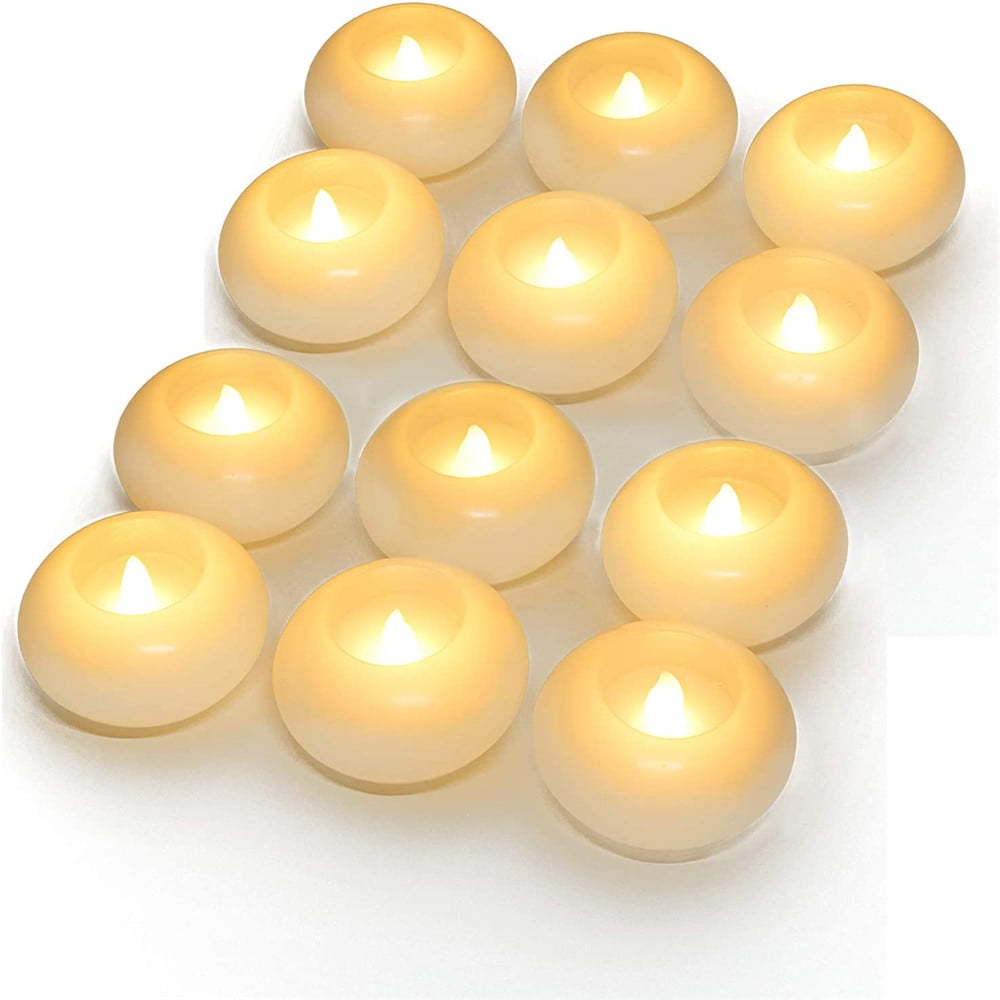 24PCS Red Heart Shaped Flameless Candles Lights,Romantic LED Tealight  Candle for Valentines Day Decor Wedding Bedroom Decorations Table  Centerpieces 