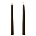 thumbnail image 1 of Homemory Black Flameless Taper Candles Flickering, NO Remote, 11 Inches Battery Operated, 2 Pcs Realistic Electric LED Candlesticks Made of Plastic for Halloween Party Home Decor, 1 of 9