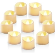 Homemory 24Pack Flickering Led Tea Lights, Battery Operated LED Tealight for Wedding, Outdoor, Table, Festival (Warm White,Battery Included)