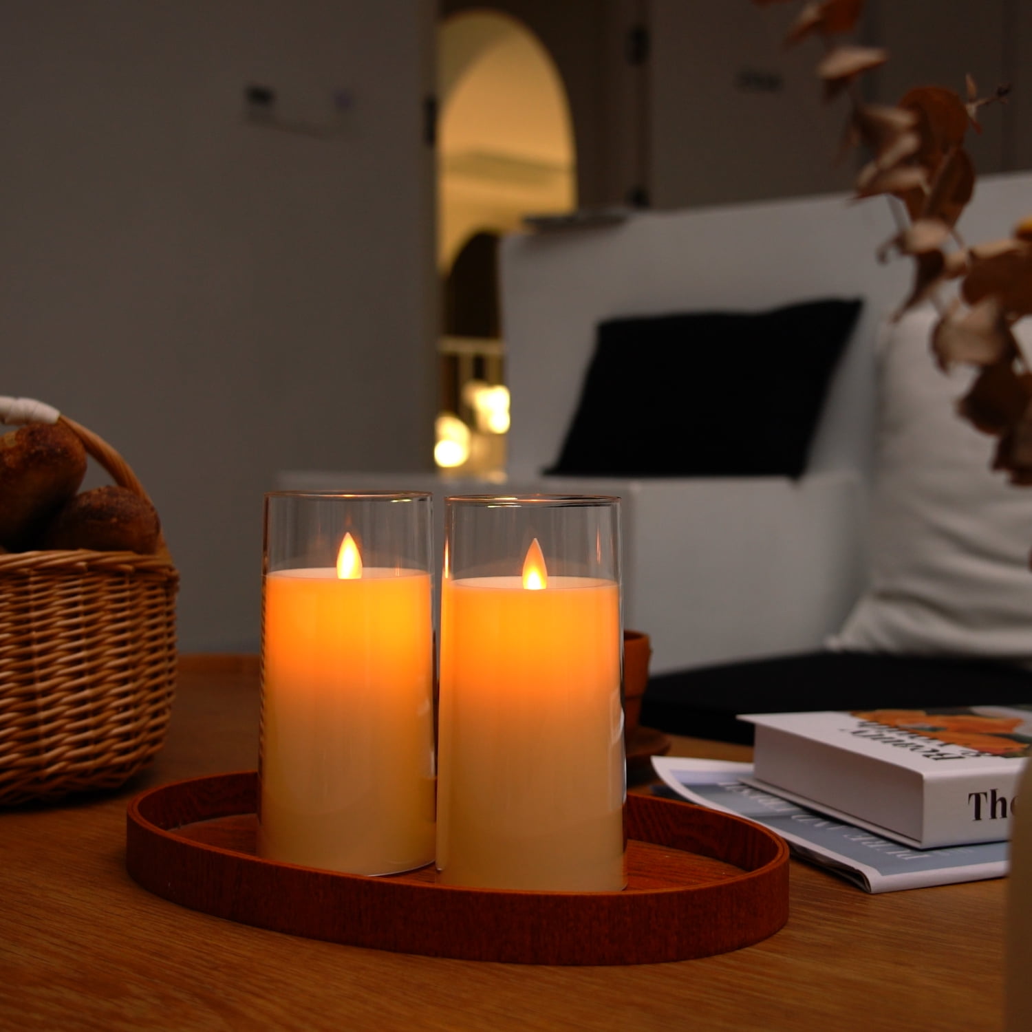Homemory LED Candles Flickering, Remote Control Timer Flickering Flame