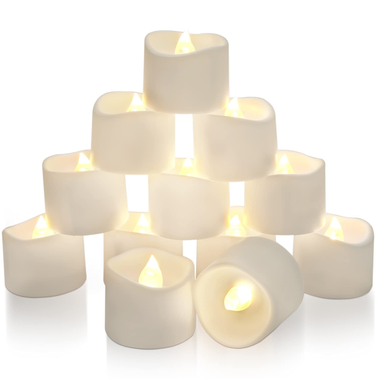 Homemory LED Tea Lights With Timer, Votive Candles Battery Operated