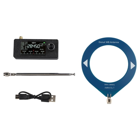 Homena 0.5--108mhz Pocket Mini SI4732 Receiver Radio 1.9 Inch IPS Screen LSB USB AM FM FM/AM Radio With Antenna HF SW VHF Radio Tool