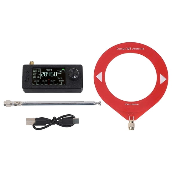Homena 0.5--108mhz Pocket Mini SI4732 Receiver Radio 1.9 Inch IPS Screen LSB USB AM FM FM/AM Radio With Antenna HF SW VHF Radio Tool